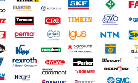 Eine Sammlung von Logos verschiedener bekannter Hersteller.